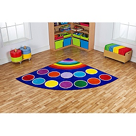 Rainbow Corner Placement Carpet - Education