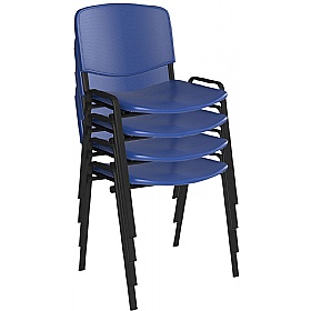 Taurus Plastic Stacking Canteen Chairs - Pack of 4