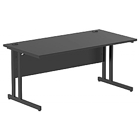 Eclipse Black Rectangular Office Desks