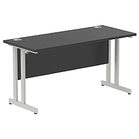 Eclipse Black Shallow Rectangular Office Desks