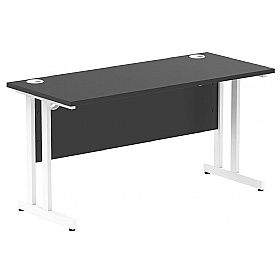 Eclipse Black Shallow Rectangular Office Desks