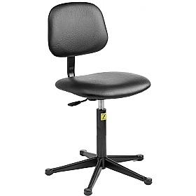 ESD Static Dissipative Vinyl Chair with Glides