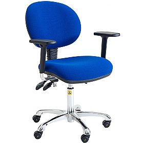 ESD Static Dissipative Deluxe Ergonomic Fabric Chairs