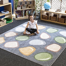 Natural World Carved Pebble Placement Carpet