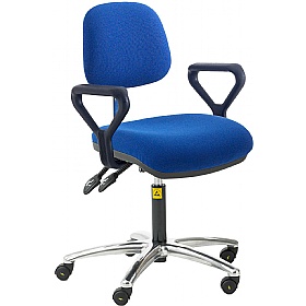 ESD Static Dissipative Ergonomic Fabric Plus Chairs