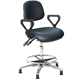 ESD Static Dissipative Ergonomic Vinyl Draughtsman Plus Chairs