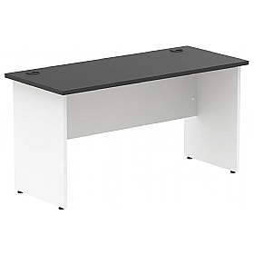 Tuxedo Black Shallow Panel End Rectangular Office Desks
