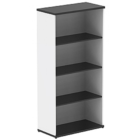 Obsidian Duo Black Wooden Office Bookcases