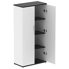 Obsidian Duo Black Wooden Office Cupboards