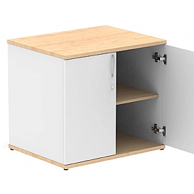 Flex Duo Desk High Wooden Office Cupboards