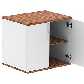 Flex Duo Desk High Wooden Office Cupboards