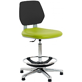 Clean Room Vinyl Draughtsman Chair with HEPA Air Filter