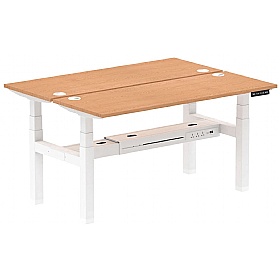 Air Shallow Electric Height Adjustable 2 Person Rectangular Back to Back Desks