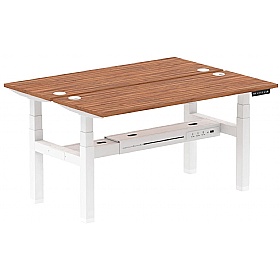 Air Shallow Electric Height Adjustable 2 Person Rectangular Back to Back Desks