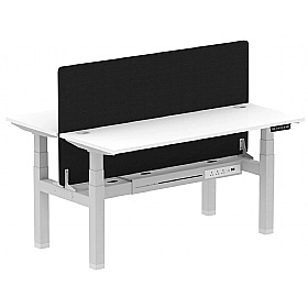Air Shallow Electric Height Adjustable 2 Person Rectangular Back to Back Desks