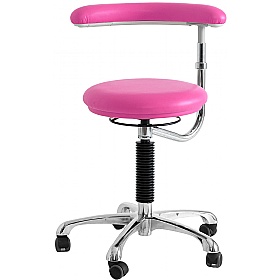 Dental Vinyl Stools with Adjustable Arm Support