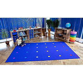 Essentials Rainbow Spots Placement Carpet