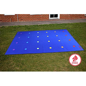 Essentials Rainbow Spots Placement Carpet - Education