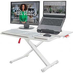 Leitz Ergo Cosy Standing Desk Converter with Sliding Tray