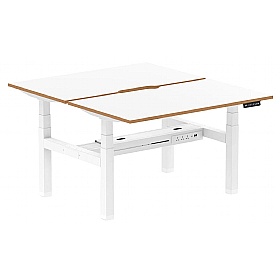 Oslo Electric Height Adjustable 2 Person Rectangular Back to Back Desks