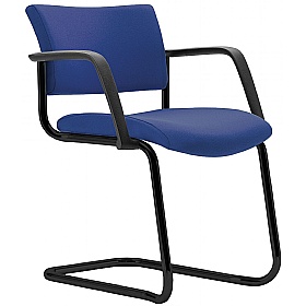 Arena Square Cantilever Stacking Meeting and Conference Chairs with Arms