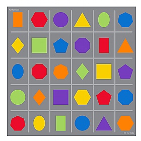 Geometric Shapes Carpet - Education