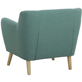 Skandi Office Armchair Green Rear