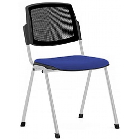 Mia Mesh Back Upholstered Stacking Conference Chairs