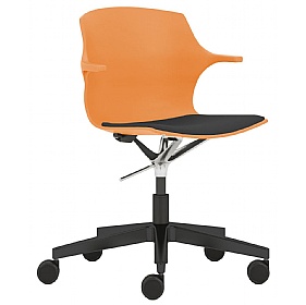 Pimlico Upholstered Swivel Meeting and Breakout Chairs with Arms