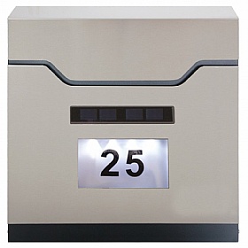 Phoenix Estilo Ilumno Stainless Steel Letter Box