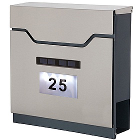 Phoenix Estilo Ilumno Stainless Steel Letter Box