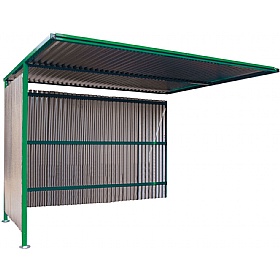 Traditional Secure Bicycle Shelters Extension