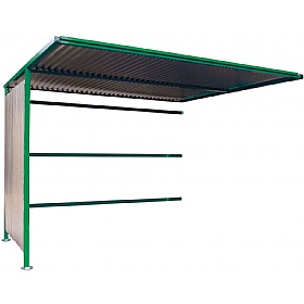 Traditional Secure Bicycle Shelters Extension