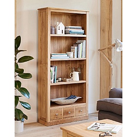 Mobel Oak Solid Wood Combination Bookcase