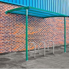 Wall Mounted Secure Bicycle Shelters