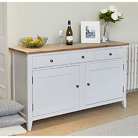 Signature Grey Solid Wood Credenza