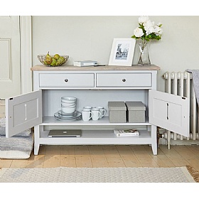 Signature Grey Solid Wood Console Table