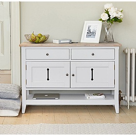 Signature Grey Solid Wood Console Table