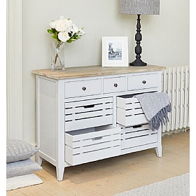 Signature Grey Solid Wood Sideboard