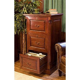 La Roque Mahogany Solid Wood Filing Cabinets