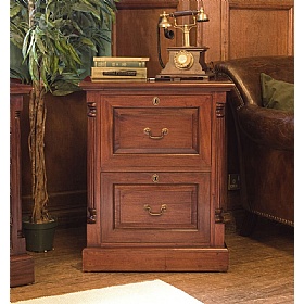La Roque Mahogany Solid Wood Filing Cabinets
