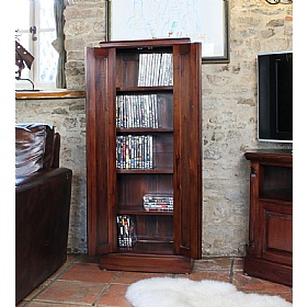 La Roque Mahogany Solid Wood Media Storage Cupboard