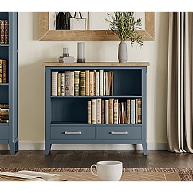 Signature Blue Solid Wood Bookcases