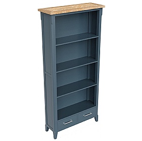 Signature Blue Solid Wood Bookcases