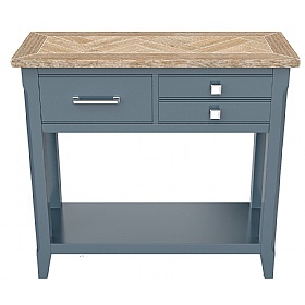Signature Blue Solid Wood Reclaimed Console Table