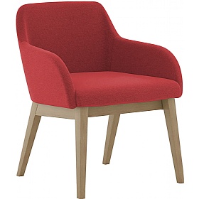 Flow 4-Leg Scandi Meeting and Breakout Armchairs - Office Furniture