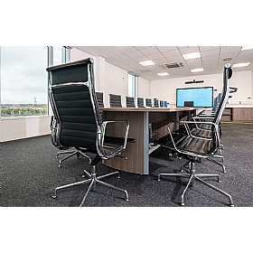 Aerofoil Boat Shaped Boardroom and Conference Tables - Office Furniture