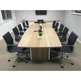 Aerofoil Boat Shaped Boardroom and Conference Tables - Office Furniture