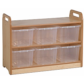 Explorer Zone Shelf Unit with Display and Mirror Back