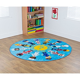 People Who Help Us Circular Carpet - Education